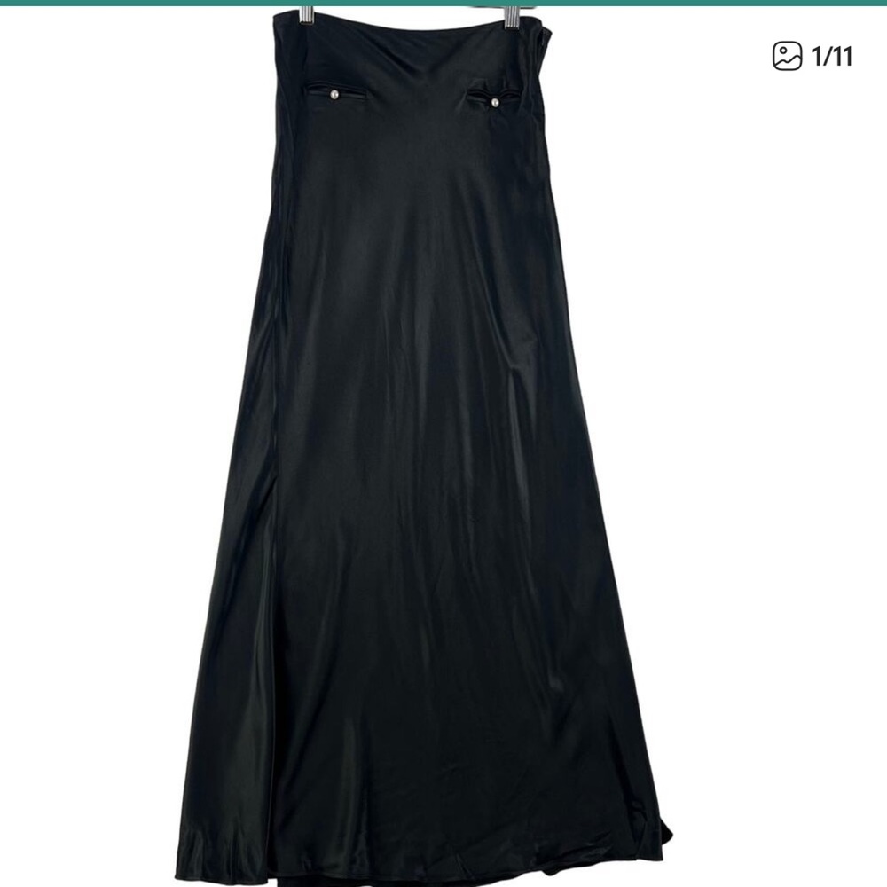 Anna October Black Maxi Skirt